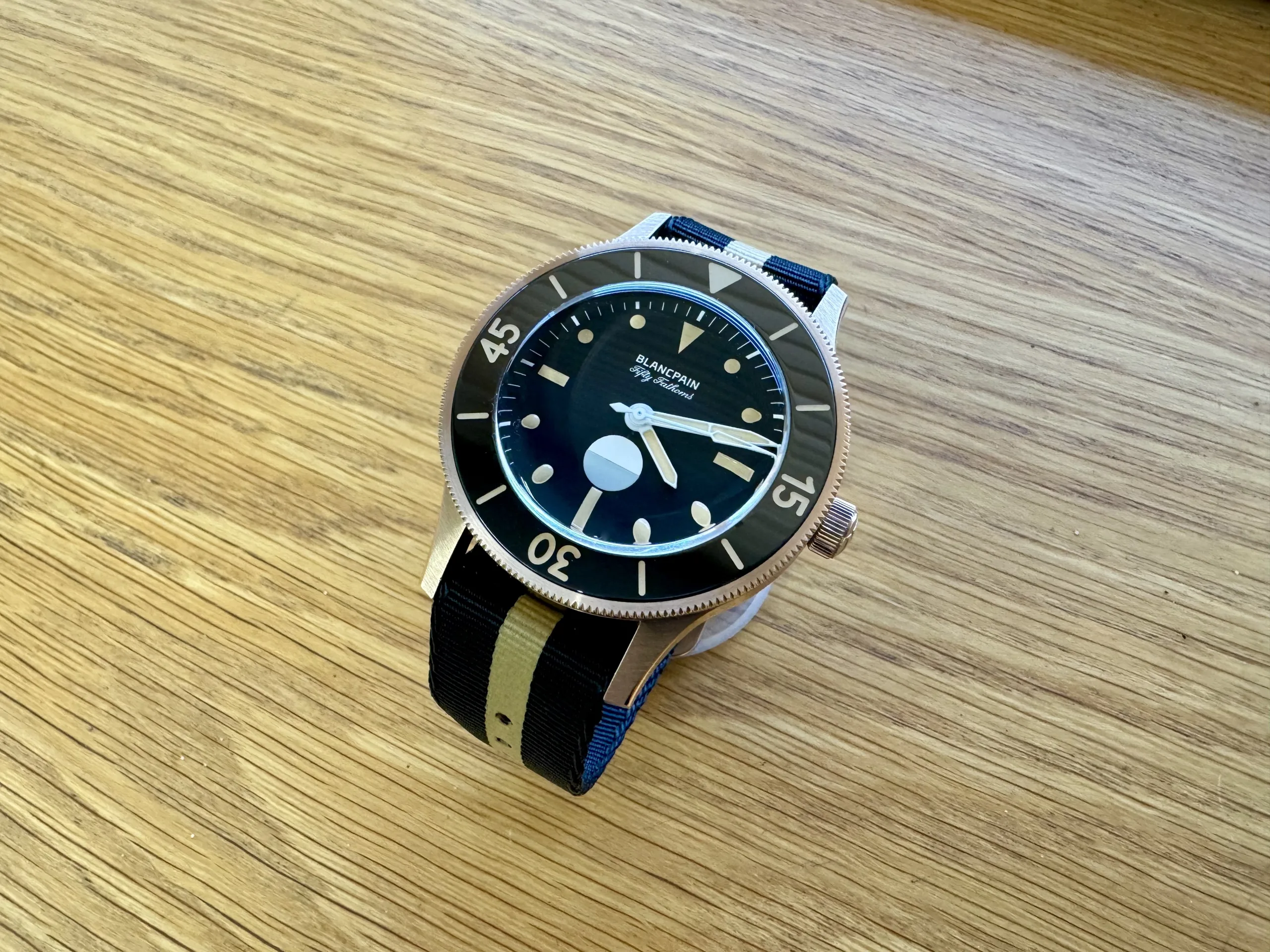 Blancpain Fifty Fathoms 5901 5630 NANA Bronze and Rose gold Black 5