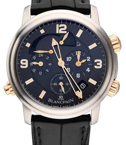 Blancpain Léman Réveil GMT 2041-12A30-64B 40mm Titanium Black