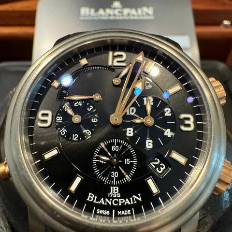 Blancpain Léman Réveil GMT 2041-12A30-64B 40mm Titanium Black