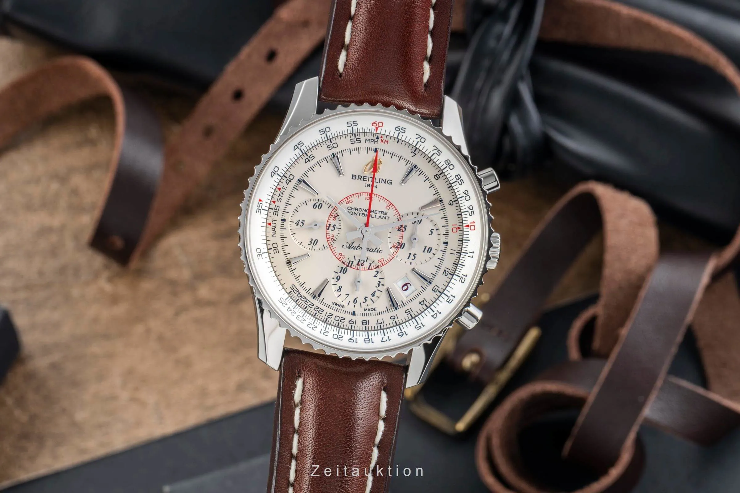 Breitling Navitimer AB0131 39.85mm Stainless steel Beige