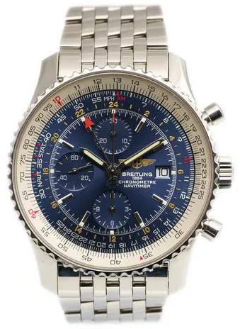 Breitling Navitimer World A2432212/C651 46mm Stainless steel Blue 1