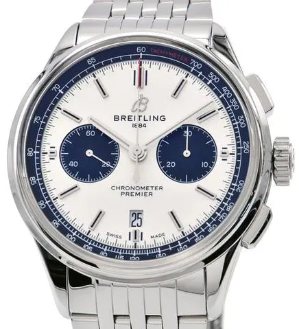 Breitling Premier AB0118221G1A1 42mm Stainless steel Silver