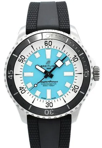 Breitling Superocean A17376211L2S1 44mm Stainless steel Turquoise