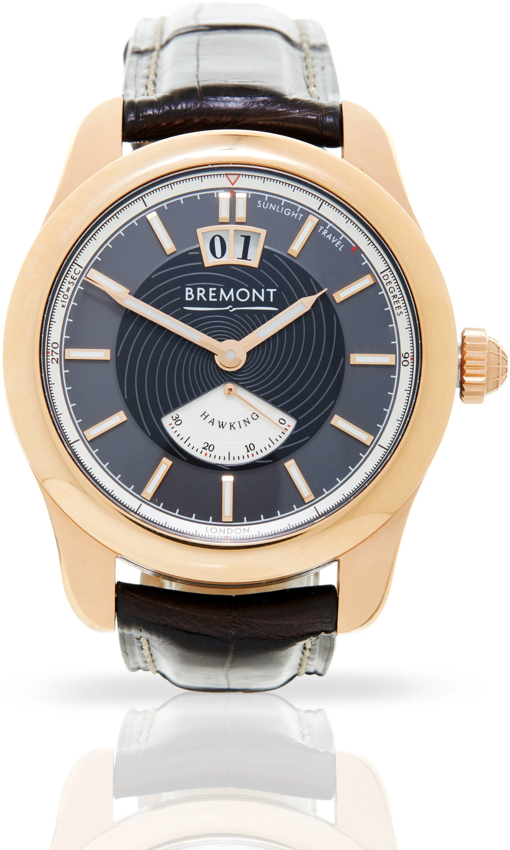 Bremont Hawking HAWKING-RG-R-S 41mm Rose gold Black