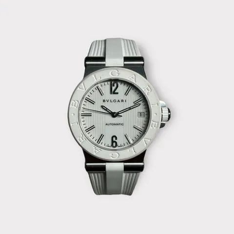 Bulgari Diagono 101807 35mm Stainless steel White