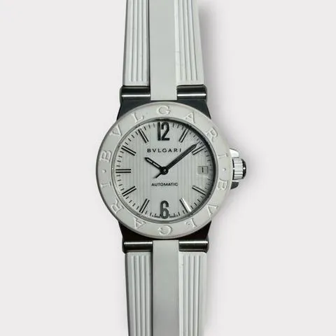 Bulgari Diagono 101807 35mm Stainless steel White 3