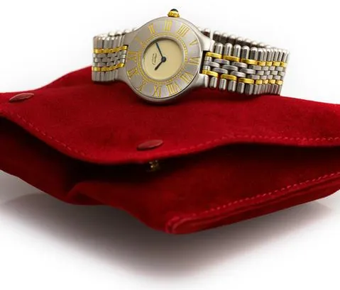 Cartier 21 Must de Cartier 1330 31mm Yellow gold and Stainless steel Silver 8