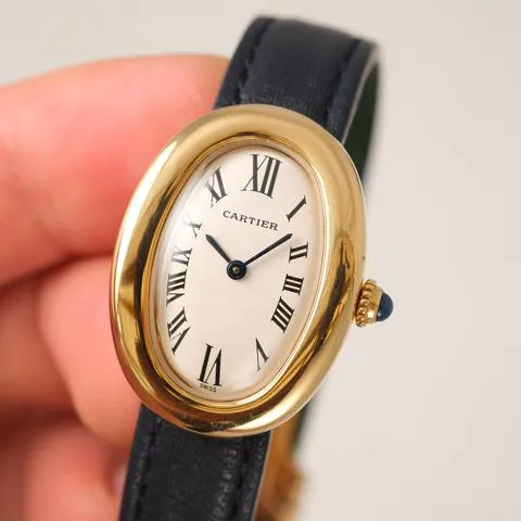 Cartier Baignoire 8057925 23mm Yellow gold Silver 12