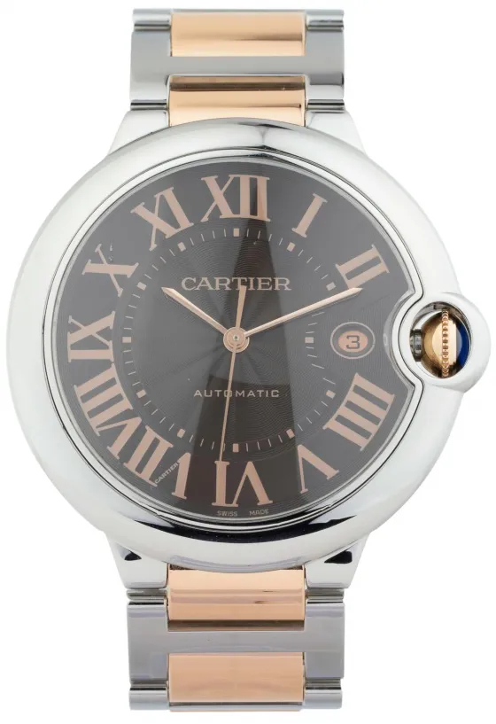 Cartier Ballon Bleu W6920032 42mm Stainless steel Brown