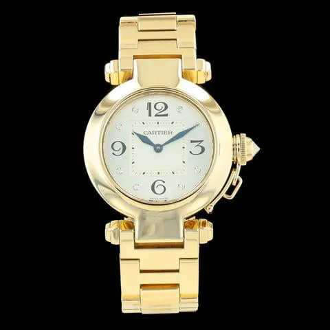 Cartier Pasha 2811 32mm Yellow gold Silver