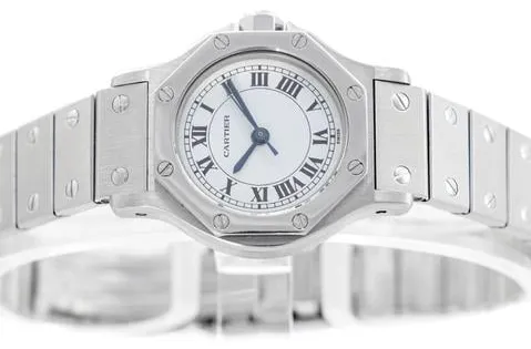 Cartier Santos 0906 25mm Stainless steel White 1