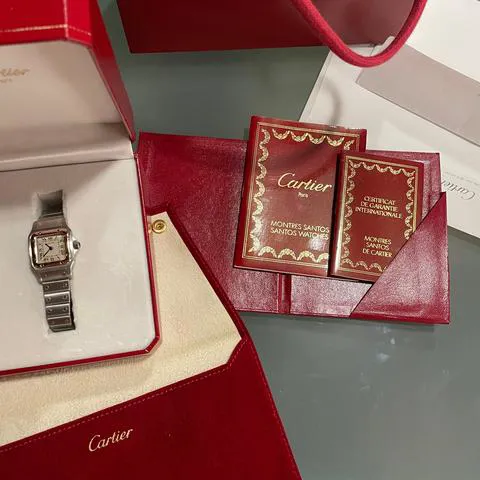 Cartier Santos 1057930 24mm Yellow gold and Stainless steel White 8