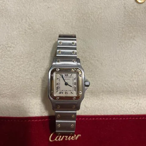 Cartier Santos 1057930 24mm Yellow gold and Stainless steel White 10