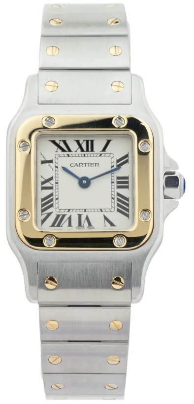 Cartier Santos 1567 24mm Stainless steel White