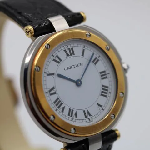 Cartier Santos 8191 27mm Yellow gold and Stainless steel White 8