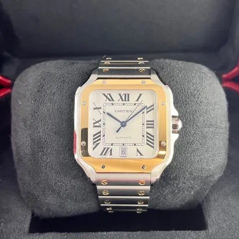 Cartier Santos W2SA0009 40mm Yellow gold and Stainless steel Silver