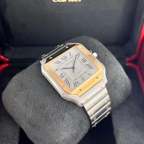 Cartier Santos W2SA0009 40mm Yellow gold and Stainless steel Silver 1