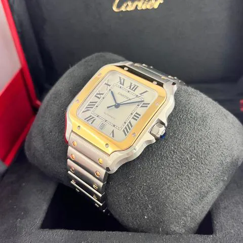 Cartier Santos W2SA0009 40mm Yellow gold and Stainless steel Silver 2