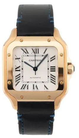 Cartier Santos WGSA0012 35mm Rose gold Silver