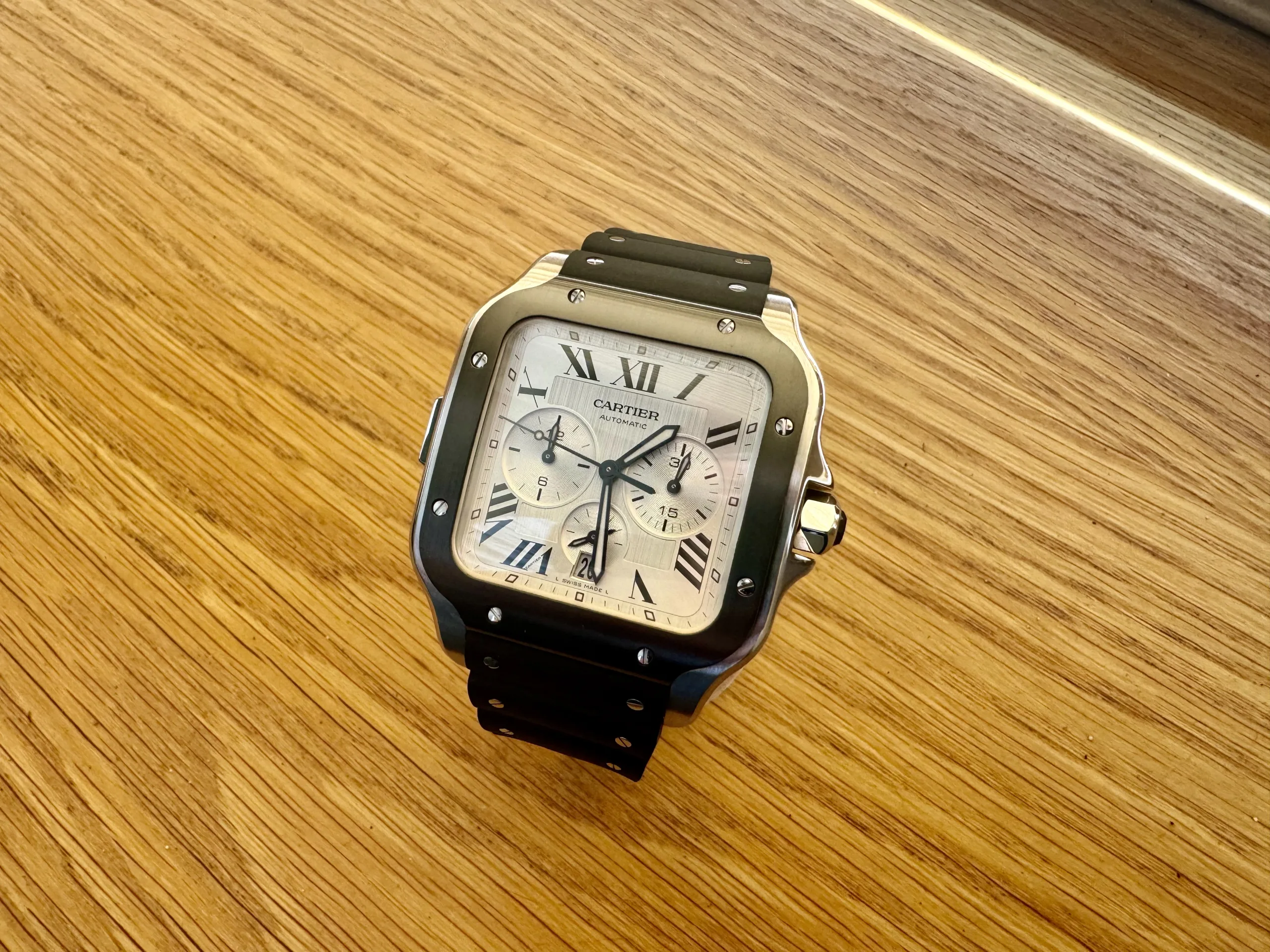 Cartier Santos WSSA0017 43mm Stainless steel Silver 1