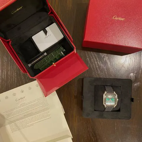 Cartier Santos WSSA0055 40mm Stainless steel Green 3