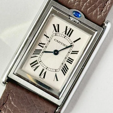 Cartier Tank 2390 25mm Stainless steel White 1