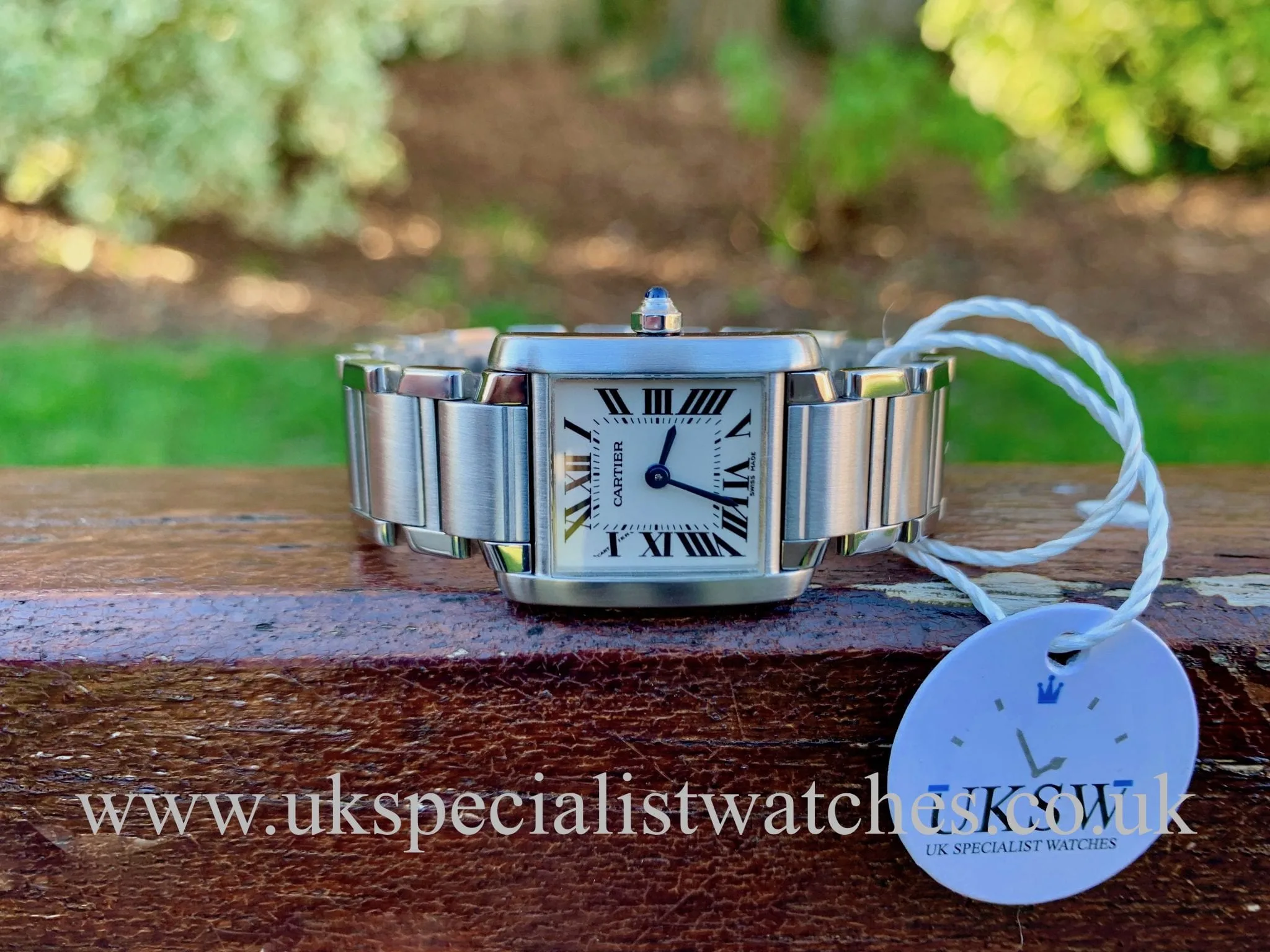 Cartier Tank Française 2384 Stainless steel Ivory