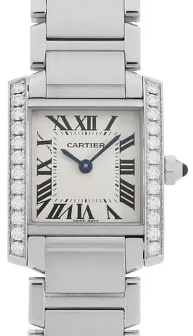 Cartier Tank Française W4TA0008 25.4mm Stainless steel Ivory