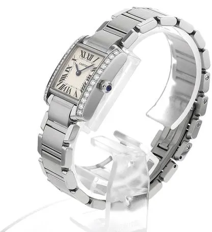 Cartier Tank Française W4TA0008 25.4mm Stainless steel Ivory 1