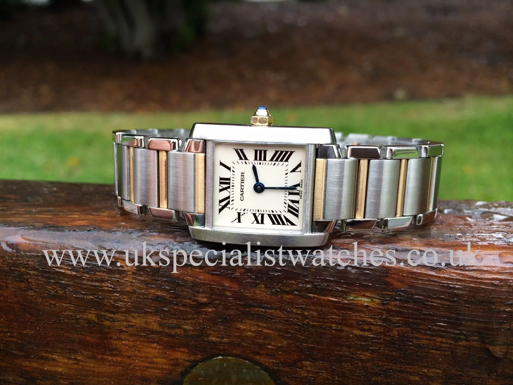 Cartier Tank Française W51007Q4 Stainless steel White