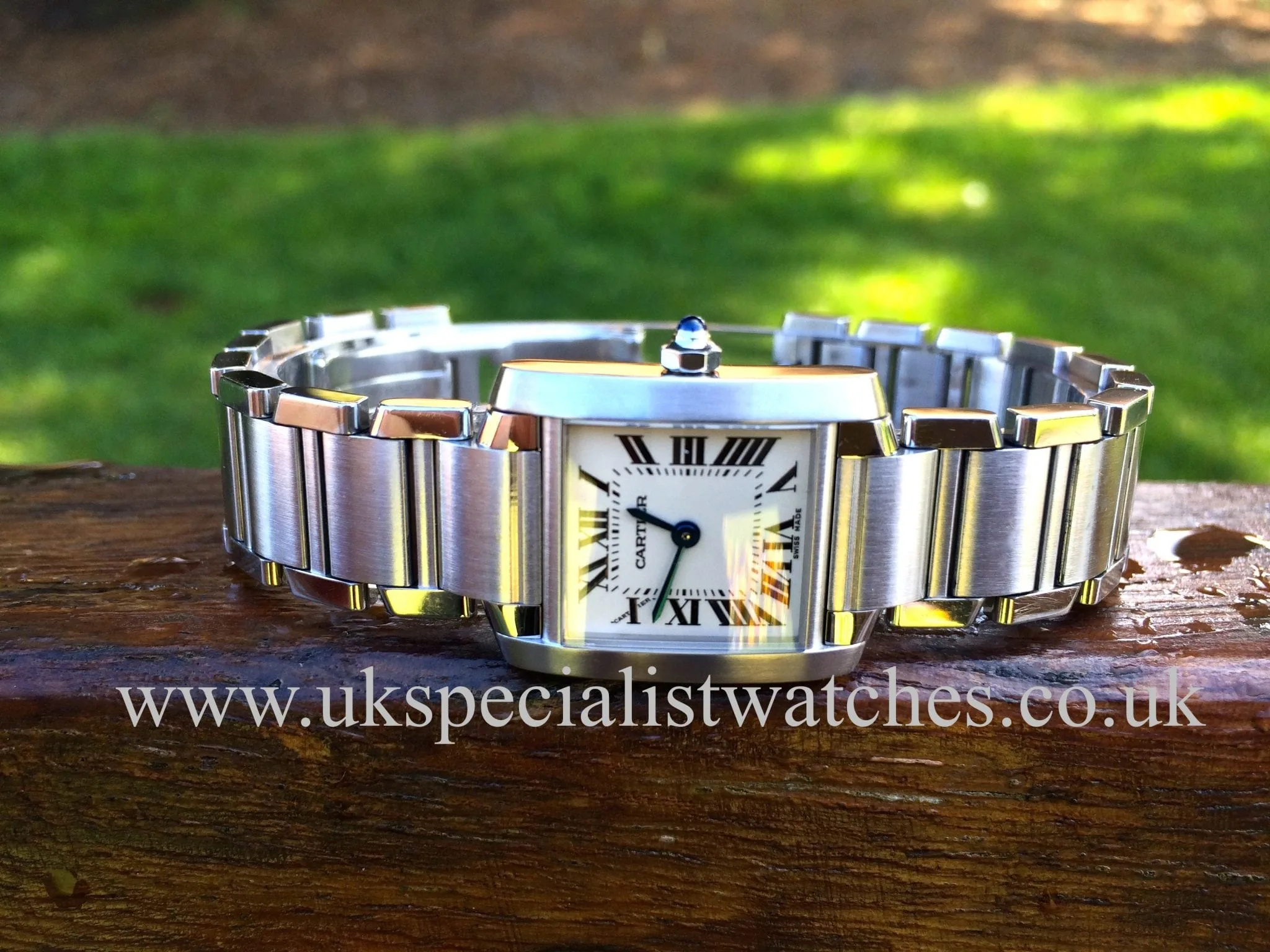 Cartier Tank Française W51008Q3 Stainless steel White