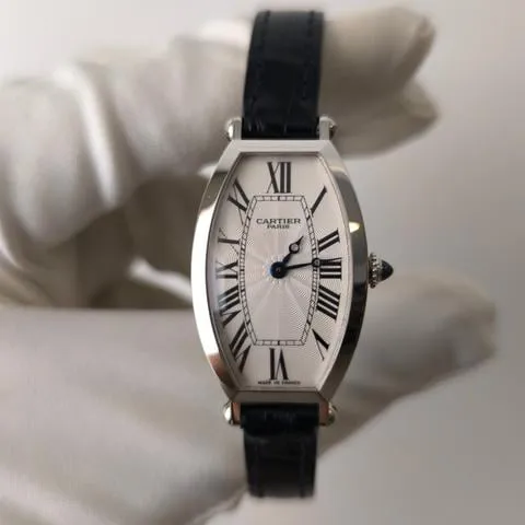 Cartier Tonneau 2555F 21mm Platinum Silver