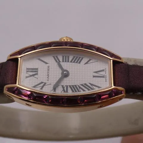 Cartier Tonneau 16mm Rose gold White