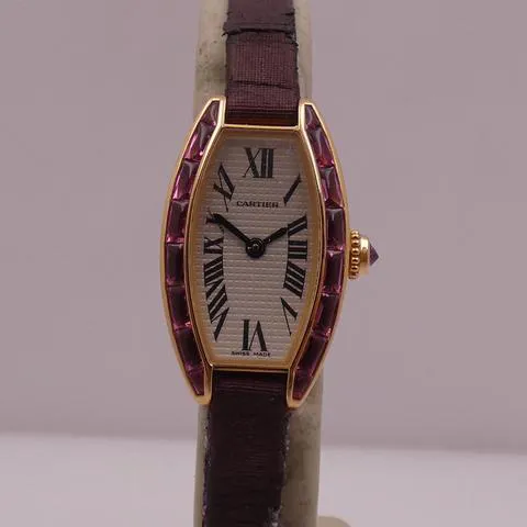 Cartier Tonneau 16mm Rose gold White 5