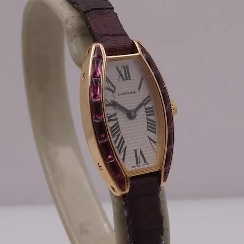 Cartier Tonneau 16mm Rose gold White 6