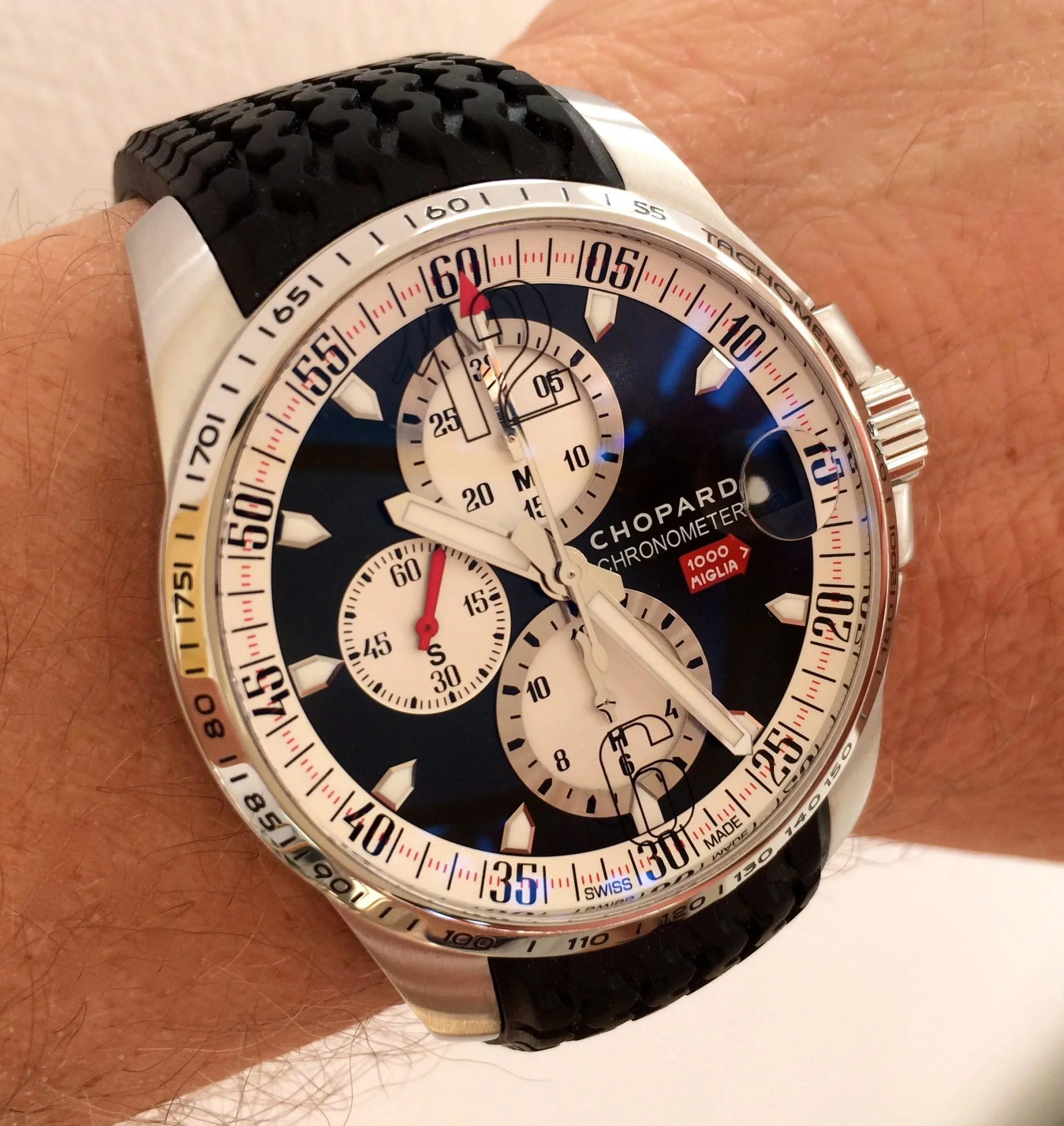 Chopard Mille Miglia 44mm Stainless steel Charcoal engine turned 3