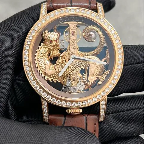 Corum B113/03908 43mm Rose gold Skeletonized