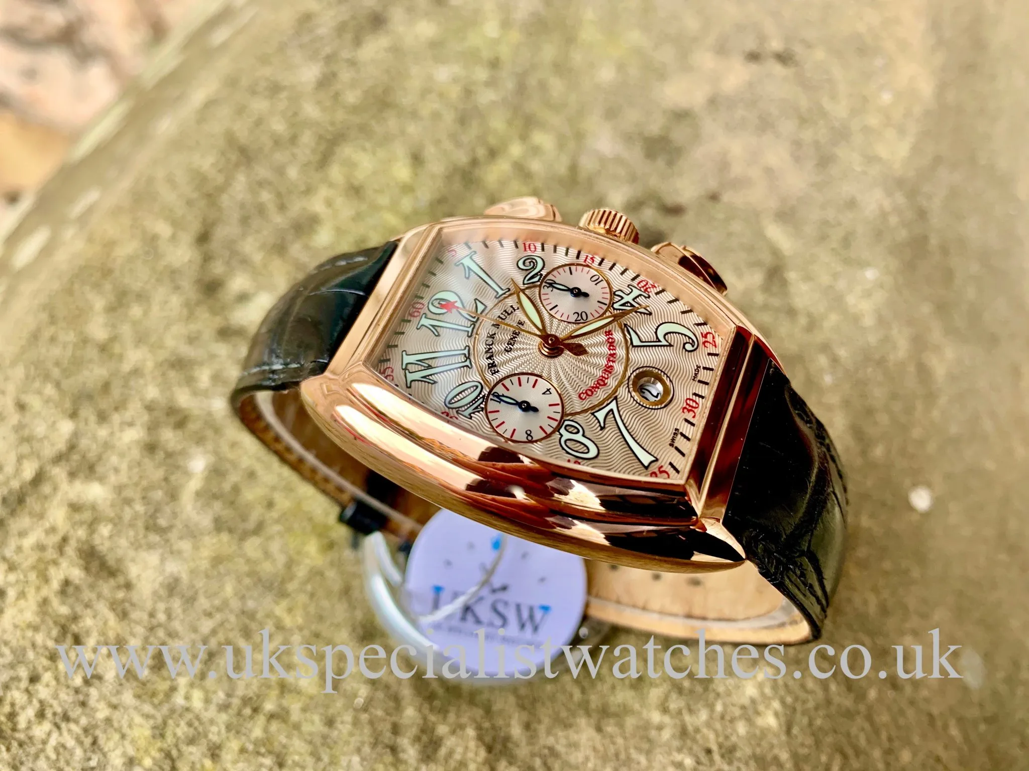 Franck Muller Conquistador 8005 CC 50mm Rose gold Guilloché 3