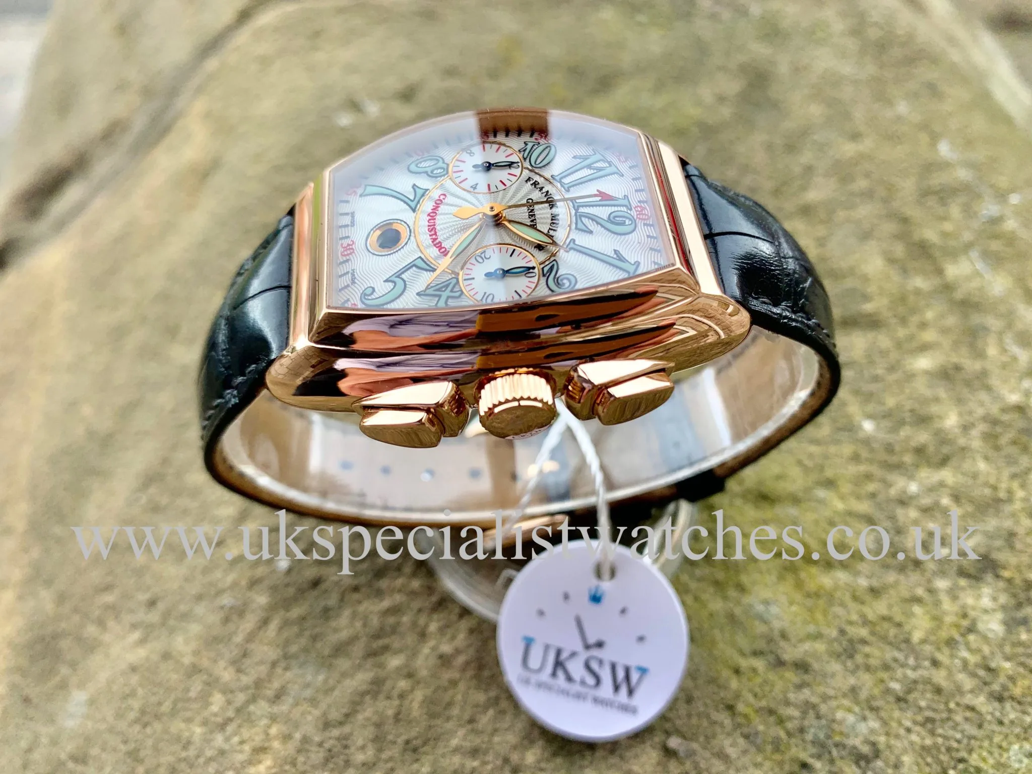 Franck Muller Conquistador 8005 CC 50mm Rose gold Guilloché 5