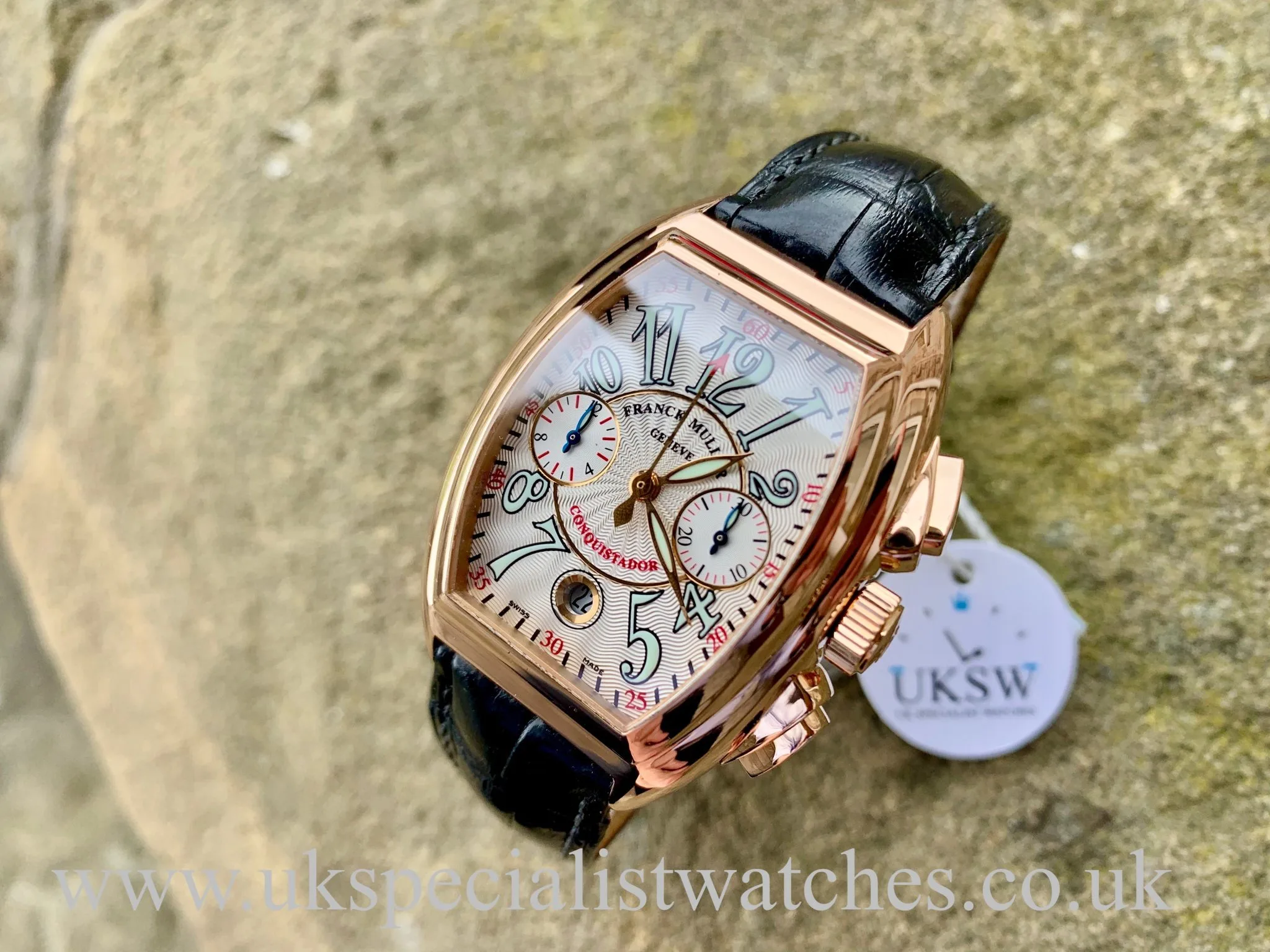 Franck Muller Conquistador 8005 CC 50mm Rose gold Guilloché 1