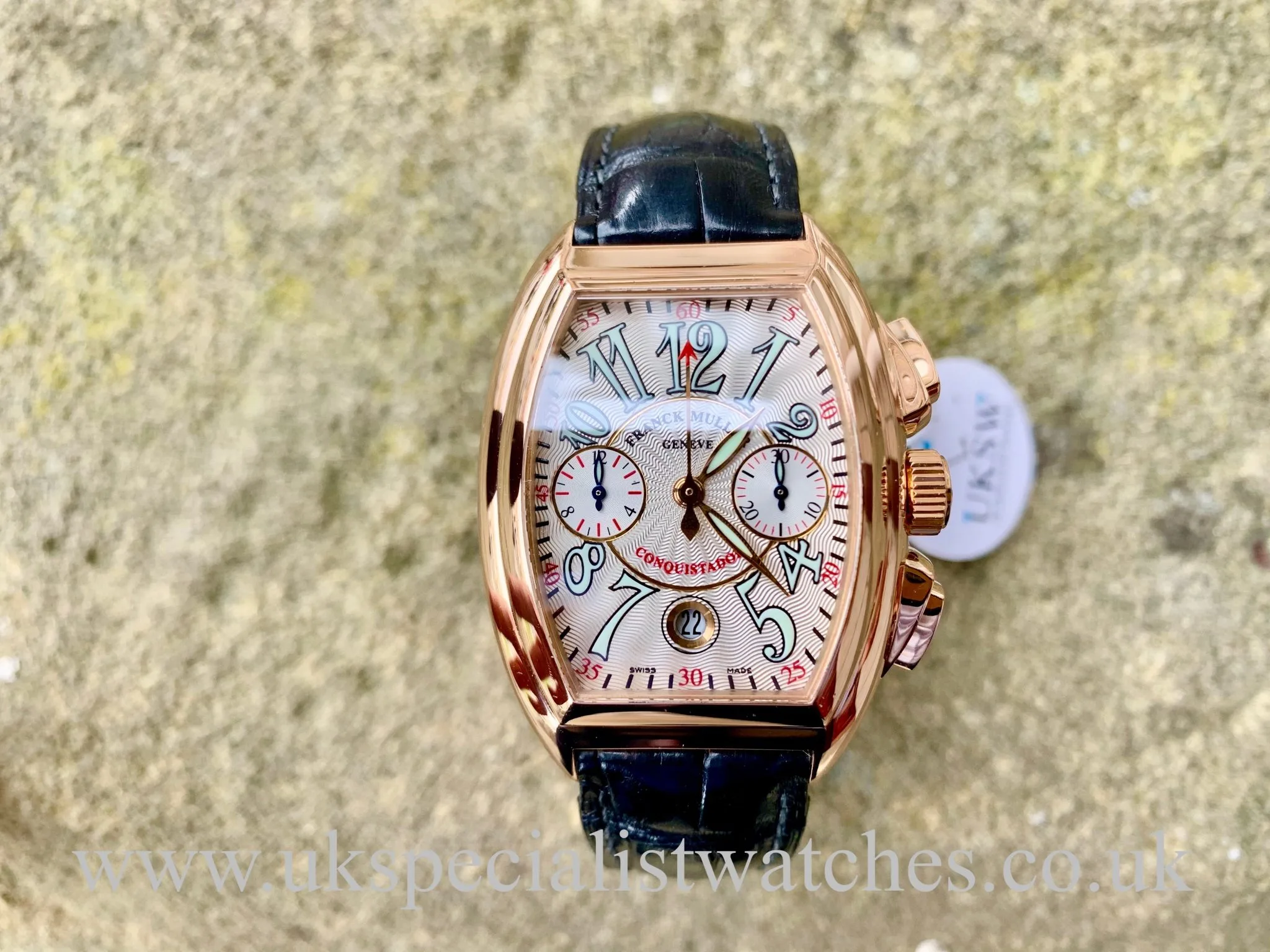 Franck Muller Conquistador 8005 CC 50mm Rose gold Guilloché 6