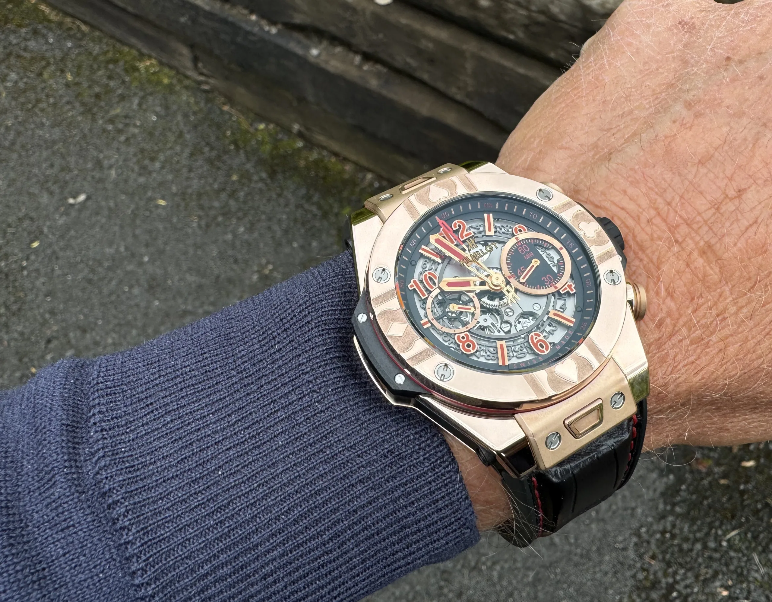 Hublot Big Bang Unico 411.OX.1180.LR.WPT15 45mm Rose gold Skeletonized 2