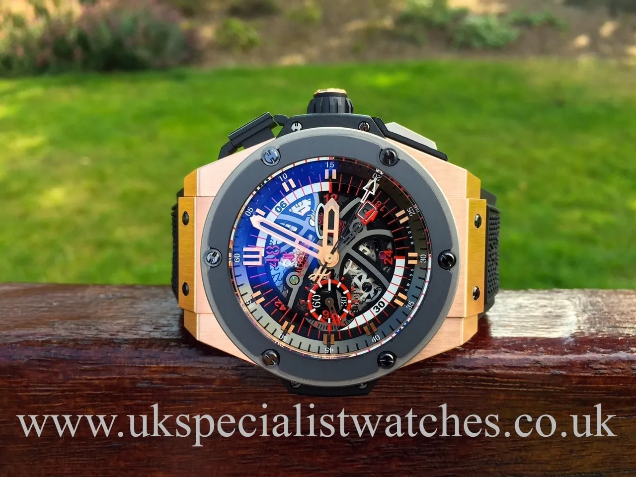 Hublot King Power 748.OM.1123.RX 48mm Rose gold Skeletonized