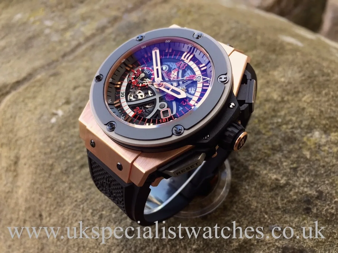 Hublot King Power 748.OM.1123.RX 48mm Rose gold Skeletonized 1