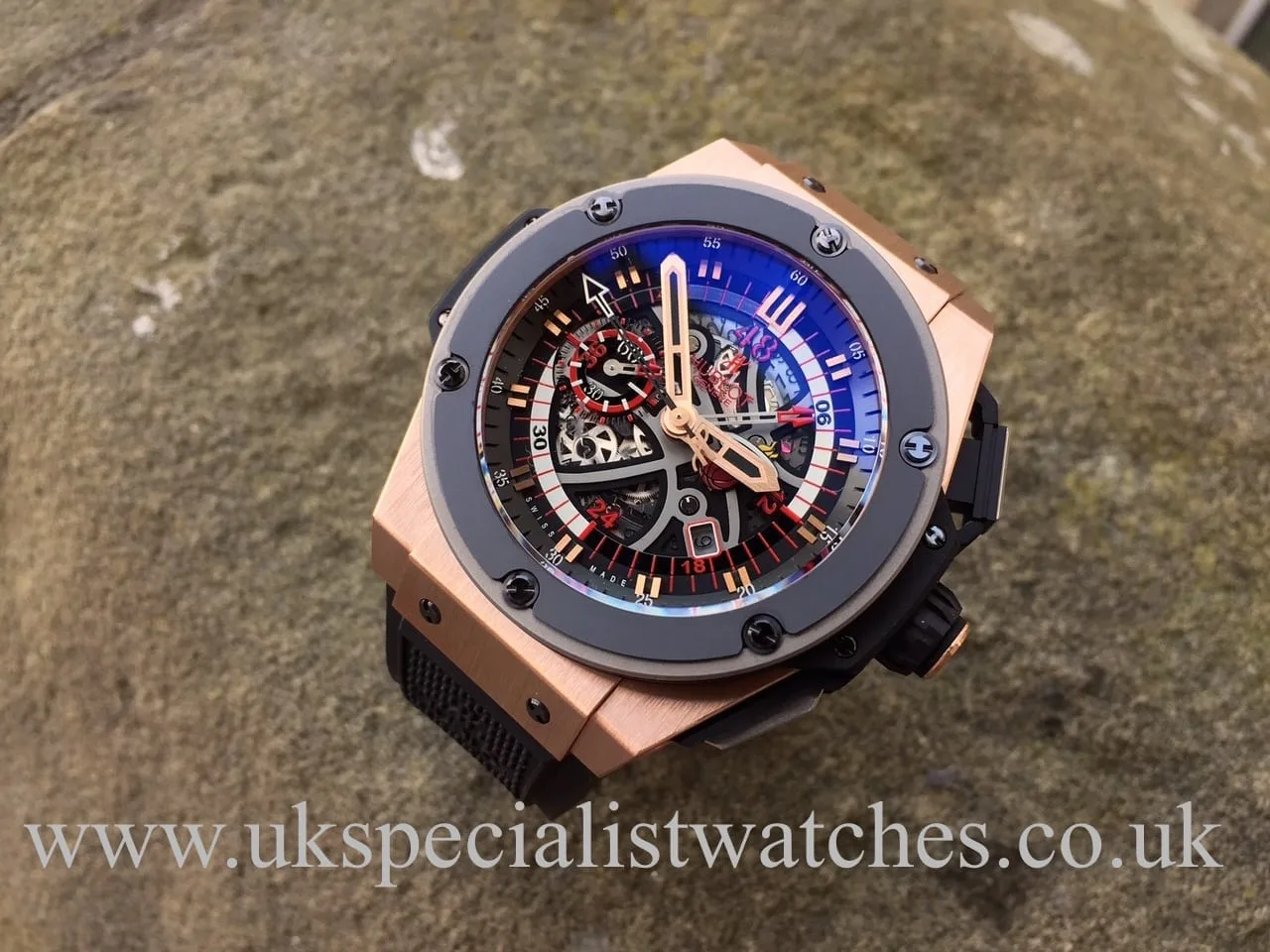 Hublot King Power 748.OM.1123.RX 48mm Rose gold Skeletonized 3