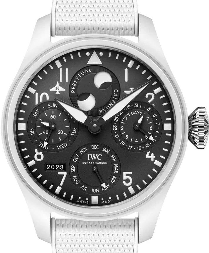 IWC Pilot IW503008 46.5mm Ceramic and White ceramic Black