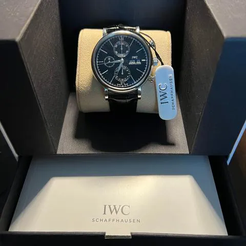 IWC Portofino Chronograph IW391030 42mm Stainless steel Black