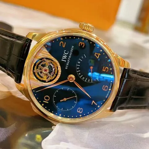 IWC Portuguese Tourbillon IW504210 44mm Rose gold Black 1