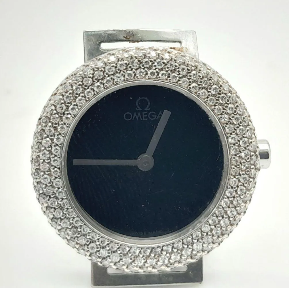 Omega Art Collection 18k white gold Black