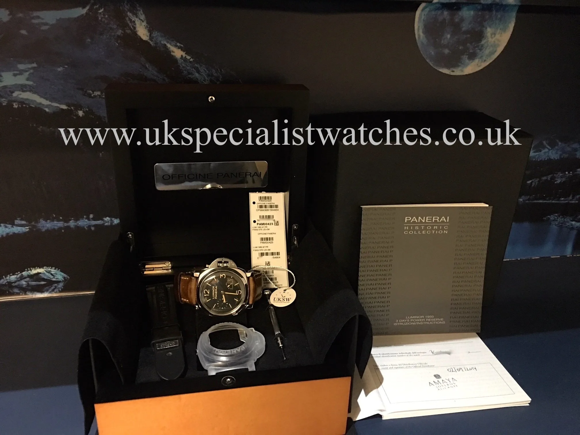 Panerai Luminor 1950 PAM 00423 47mm Stainless steel Black 5